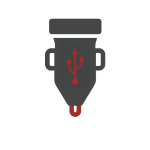 شارژر فندکی با کابل