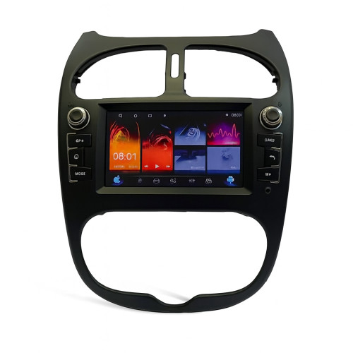 مانیتور فابریک پژو 206 ولوم دار 7 اینچ (رم 2/حافظه 32)